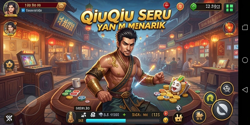 Tampilan gameplay seru di 116X dengan kartu QiuQiu.