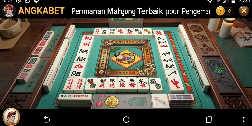 Tampilan gameplay menawan dari permainan Mahjong ANGKABET.