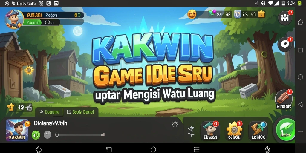 Tampilan gameplay KAKWIN dengan elemen Idle yang menarik.