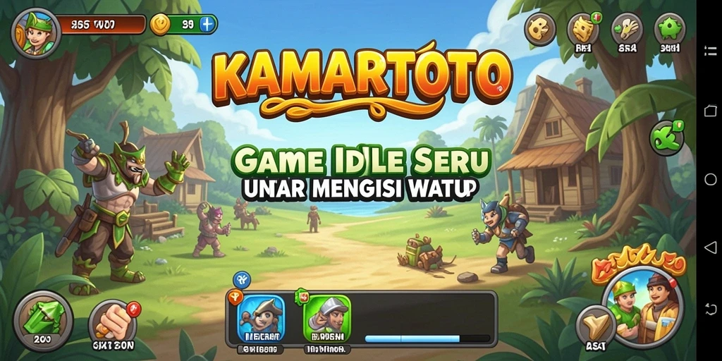 Tampilan gameplay KAMARTOTO dengan elemen Idle yang menarik.