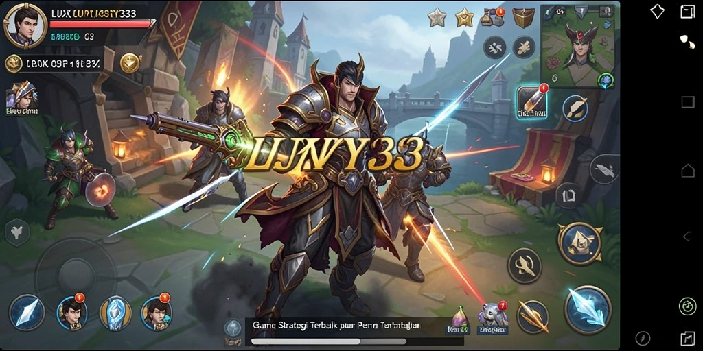 Tampilan gameplay menegangkan dalam LUXURY333 yang penuh strategi.