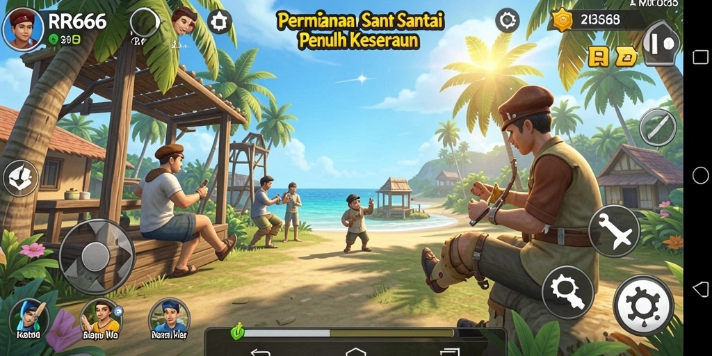 Tampilan gameplay Casual yang mengasyikkan dari RR666.